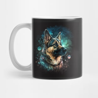 German Shepard Puppy doggy dog Sci-fi Mug